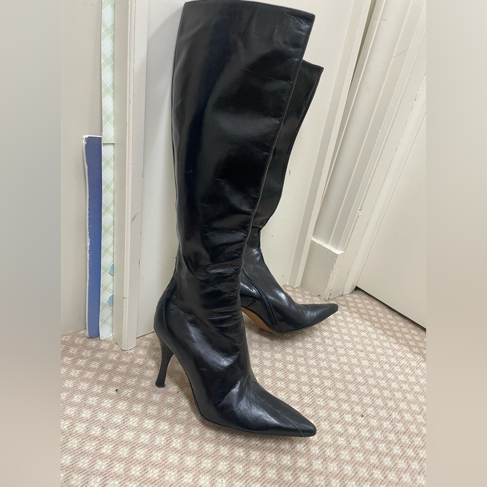 BCBG MaxAzria Elegant Black Knee-High Women's Boots
